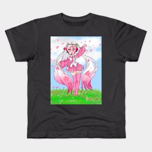 Sakura Hatsune Miku Tee/sticker Kids T-Shirt